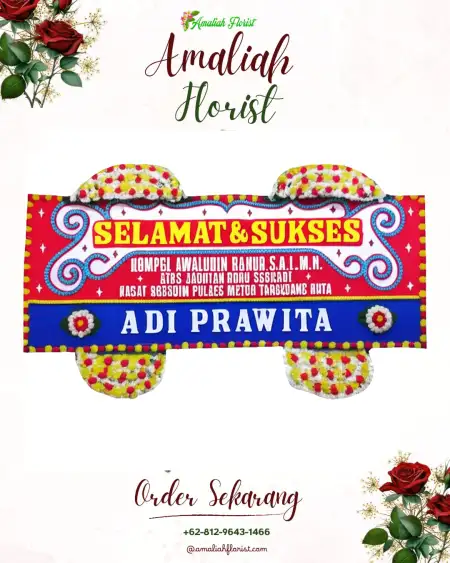 Papan Bunga Ucapan Selamat Pelangiran